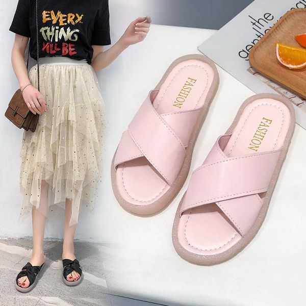 

slippers shoes women women's red summer sandalias mujer, Black