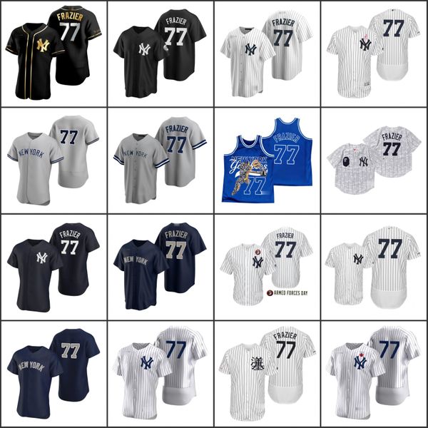 

new york yankees men 77 clint frazier women youth jersey, Black;red