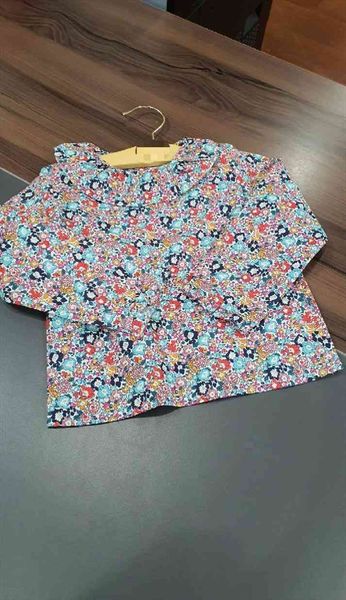 

spring girls t shirt floral pattern cotton 100% sweet baby long sleeve, Blue