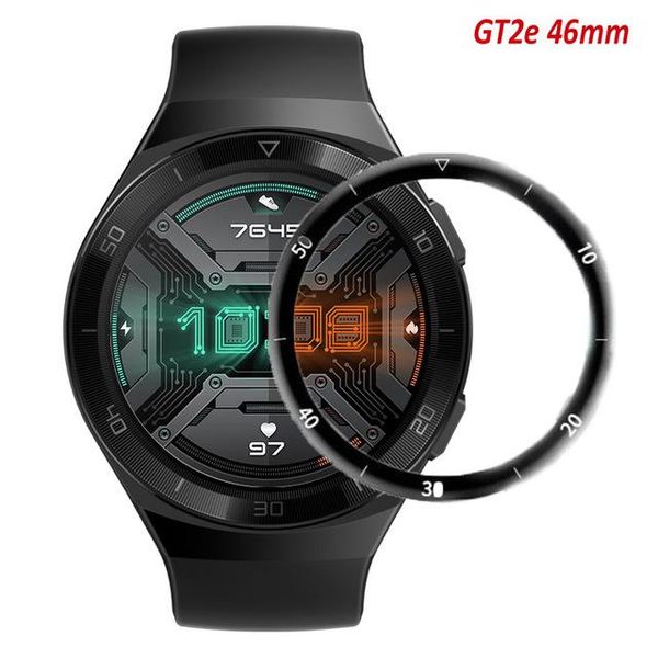 

watch bands 3d pmma screen protector full coverage for huawei gt 2e, Black;brown