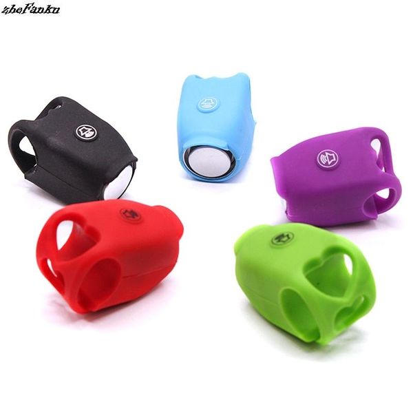 

bike horns 110db electric horn bicycle alarm bells safety mtb cycling handlebar bell silica gel ring accessories