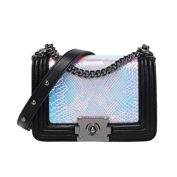 

cross body genuine leather women luxury designer handbags 2021 shoppers wallets fashion bright ostrich pattern chain cowhide messenger bags