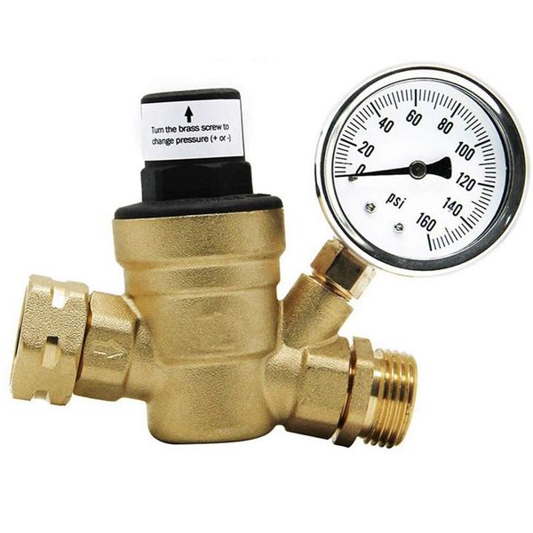 

parts brass water pressure regulator lead valve adjustable reducer for rv screened filter