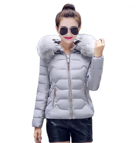 

flying roc 2021 women winter jacket korea style short ropa de invierno para mujer femme jeans plus size casual coats, Black;brown