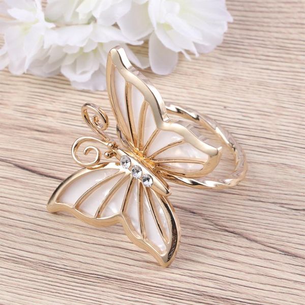 

napkin rings golden delicate holders tableadornment for wedding banquet dinner