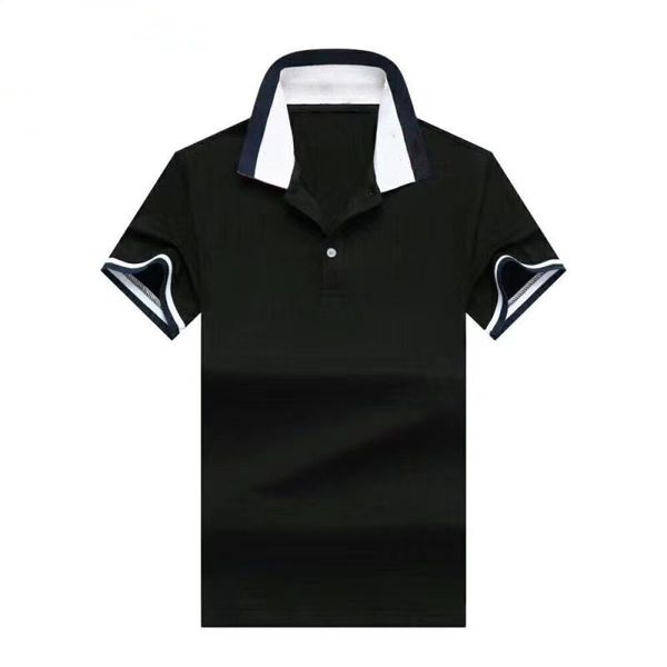 

short sleeve shirts male will see 100% casual cotton polo shirt male for man fashion homme 210401, White;black