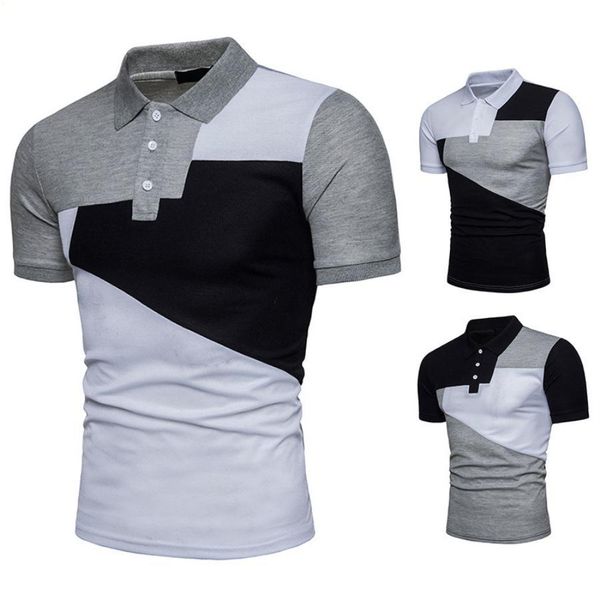 

fitness designers mens polo t shirt 2021 t-shirt men's camisas de hombre summer ropa black men clothing collared t shirts black crop dr, White;black