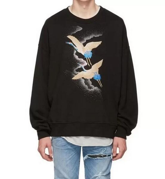 

fashion mens stylist hoodies hoodies hip hop men women pullover sweatshirt long sleeved size s-xl, Black