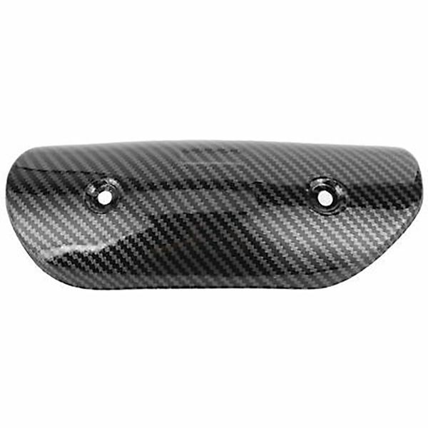 

with screws heat shield pipe black carbon fiber exhaust guards motorcycle system