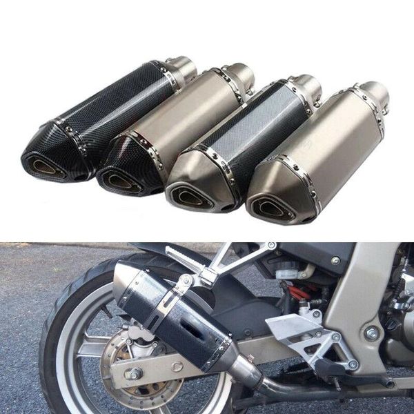 

motorcycle stainless steel titanium color slip on for brand exhaust muffler pipe escape moto db killer pit dirt bike ak092 system