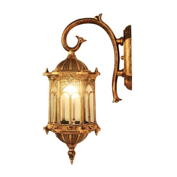 

europe outdoor wall light,rain-proof villa garden lighting fixtures yard gateway sconce retro decoration lamp lamps