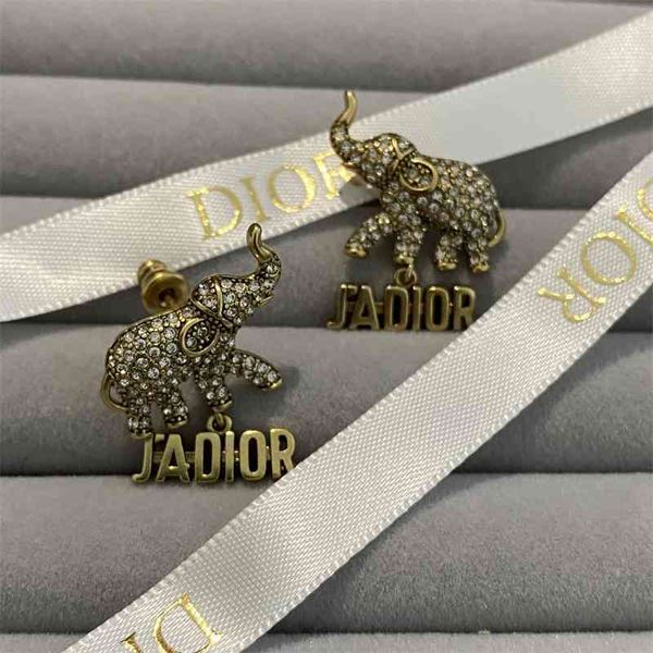 

75%off outlet dejia's new ja elephant earrings in 2021, Golden;silver