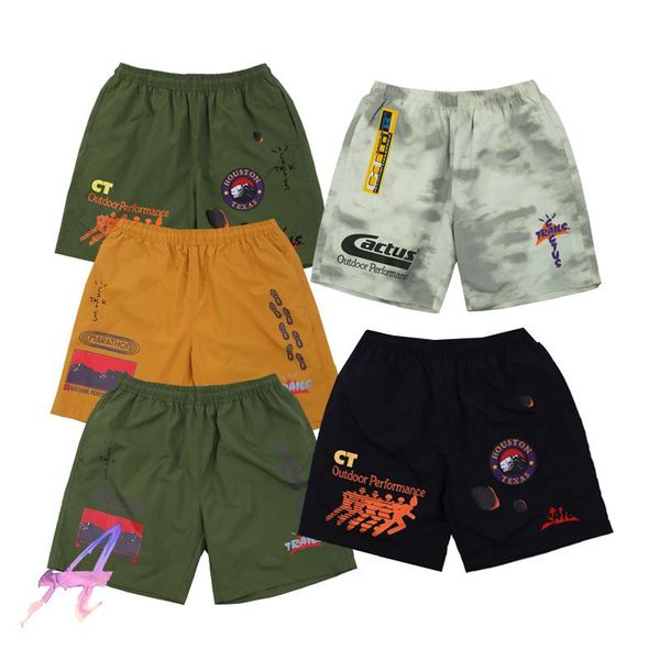 

men's shorts travis scoshorts elastic band loose pants scooversize men women's mesh breathable casual sports, White;black