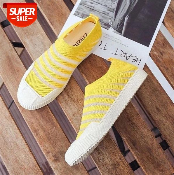 

summer 2020 new all-around breathable sports shoes women's korean version flying single mesh trend #2b3j