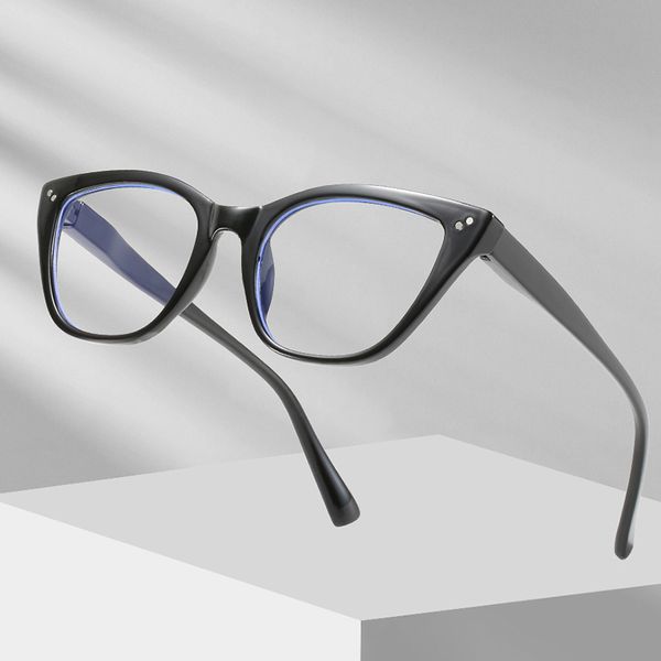 

fashion accessories ladies retro anti-blue light flat glasses goggles, Silver
