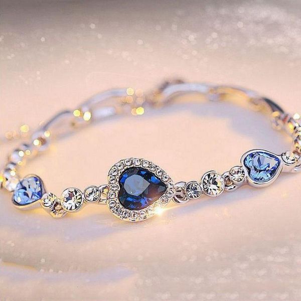 

bangle creative constellation bracelet heart of the sea austrian crystal, Black