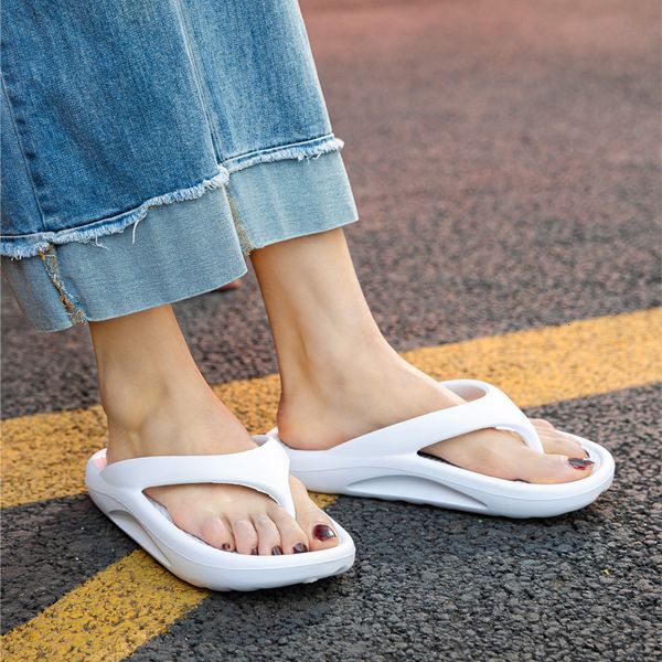 

luxury slippers autumn thick bottom girls' flip flops wear high slippers, fashion clip foot lovers' trend beach sho, men, Black