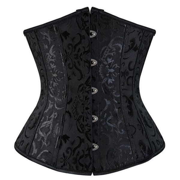 

women's shapers dobby waist cincher underbust corset busk lacing bustier summer underwear clothing black white lingerie g-string xs