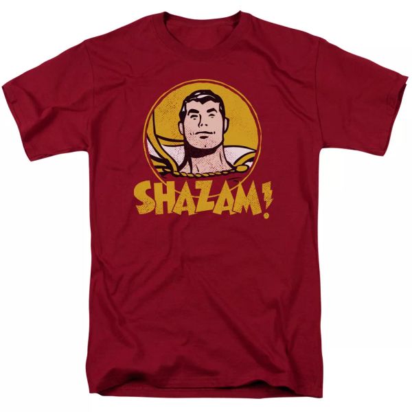 

Shazam Circle T-Shirt DC Comics Sizes S-3X NEW, White;black
