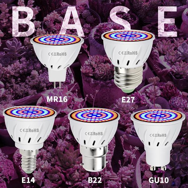

grow light 220v e27 mr16 gu10 e14 b22 hydroponic led plant indoor lights