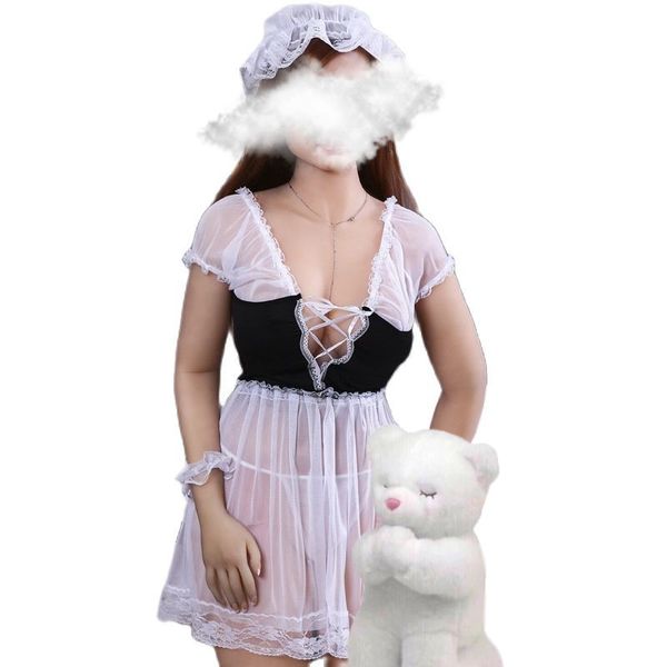 

costumes strip length pajamas role playing dress underwear underwear underwear plus-size of different region amorous feeling, Black