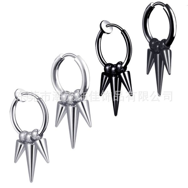 

pierced earrings stainless steel tassel titanium single point puncture