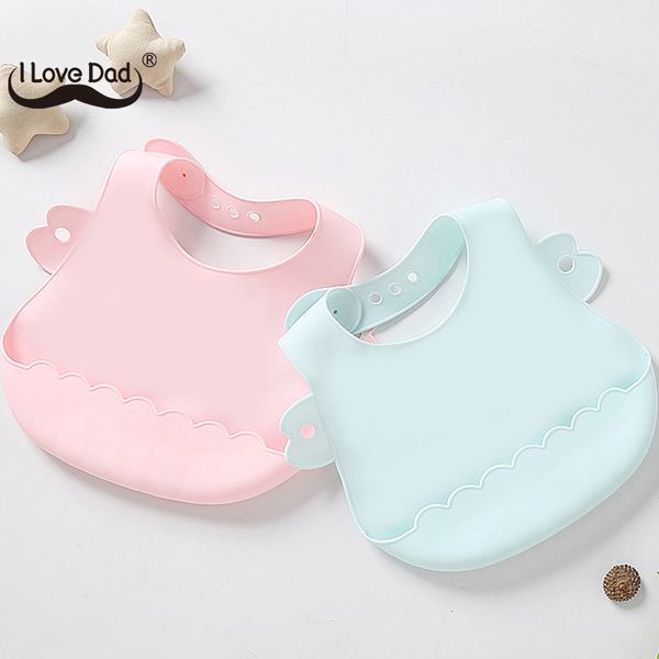 

3Pieces/Lot Solid Color Baby Bibs Soft Silicone Waterproof Baby Girl Boy Bib Adjustable Kids Children Stereo Bib Feeding Baby Saliva Towel