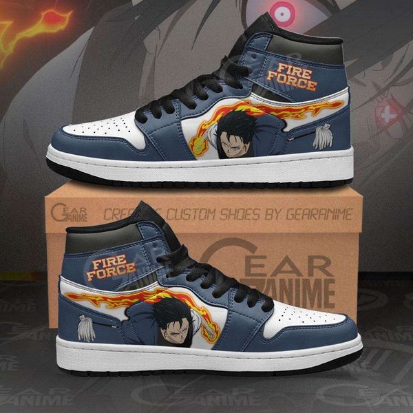 

customization fire force benimaru shinmon sneakers custom anime shoes