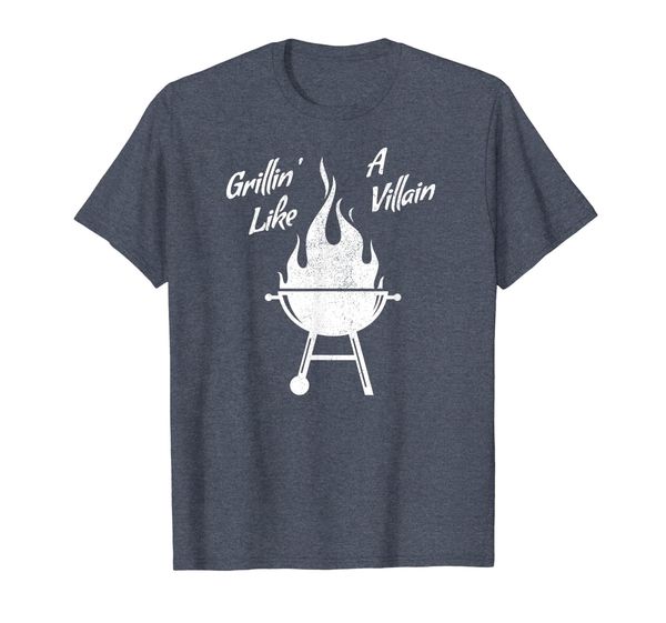 

Grilling T-Shirt Grillin' Like A Villain Shirt BBQ Cookout, Mainly pictures