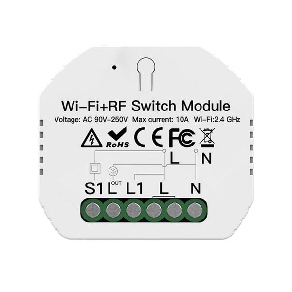 

smart home control wifi light switch diy breaker module life work with alexa echo google 1/2 way app remote
