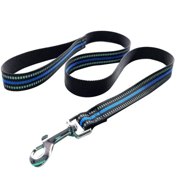 

adjustable reflective nylon dog leash padded handle rope large medium and small lead leashes belts for pet products collars &