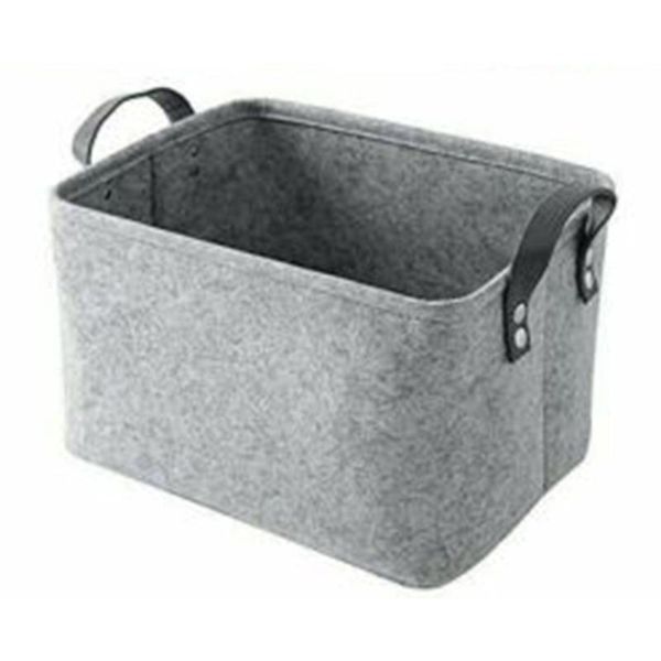 

storage baskets 39*29*25cm large felt basket closet toy hamper laundry bag shelf box organizer 100% brand and high quality