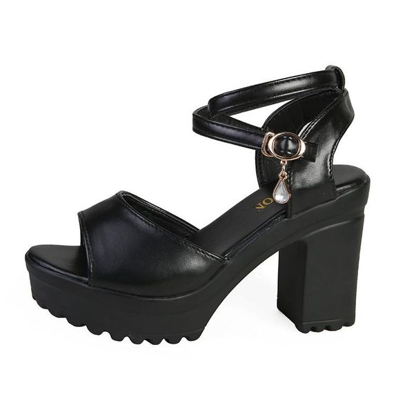

dress shoes heel high heels sandals lady pumps classics slip on women party shoeswedding slingbacks 8cm cross-tied platform e988, Black