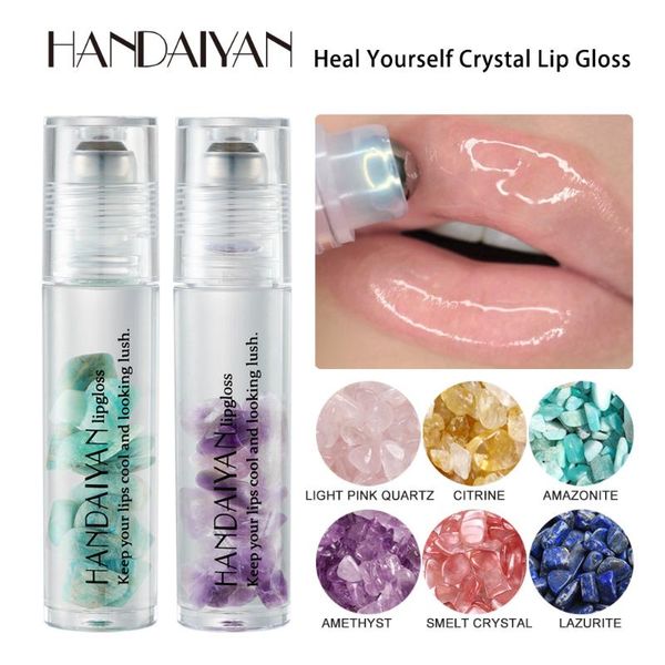 

lip gloss crystal stone roller moisturizing lipstick oil make up