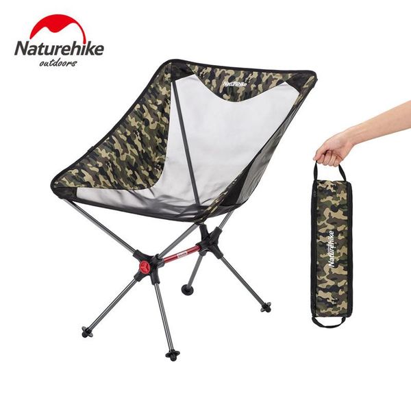 

camp furniture naturehike lightweight portable folding compact camping chair aluminum mesh beach picnic fishing nh19jj005