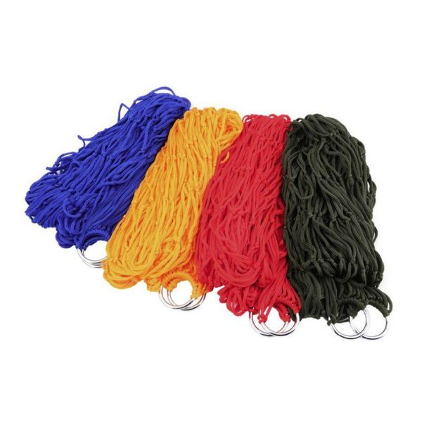 

outdoor games & activities 270cm x 80cm portable 1 pcs nylon hanging mesh sleeping bed swing travel camping hammock qgnv