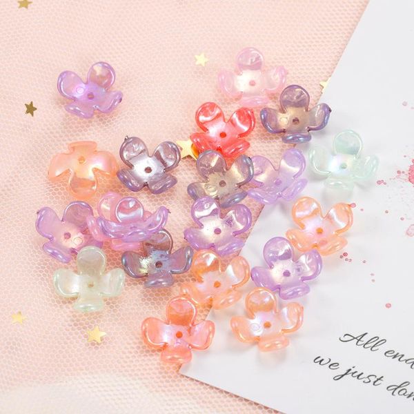 

nail art decorations mix color 20pcs diy imitation petals acrylic manicure accessories fashion flower shape decoration material jewelry, Silver;gold