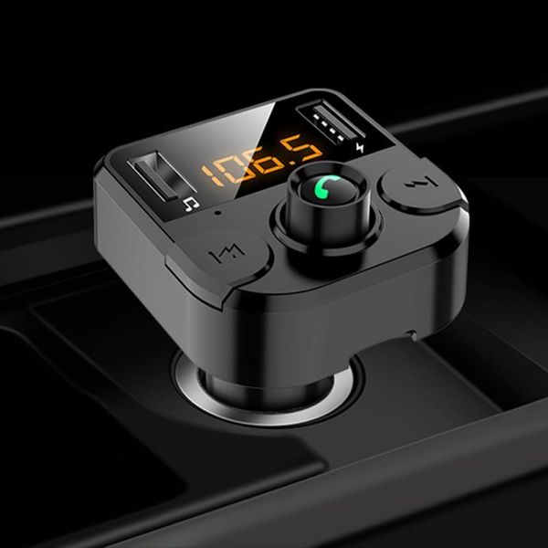 

wireless bluetooth 5.0 fm transmitter car dual usb for mp3 player hands3.1a fast charging battery & mp4 players