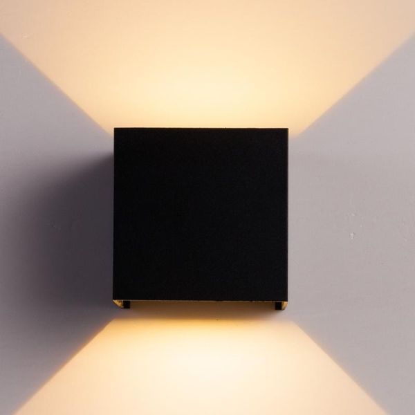 

home decor 12w cob led wall lamp indoor outdoor simple style aluminum lights for bedroom hallway porch balcony