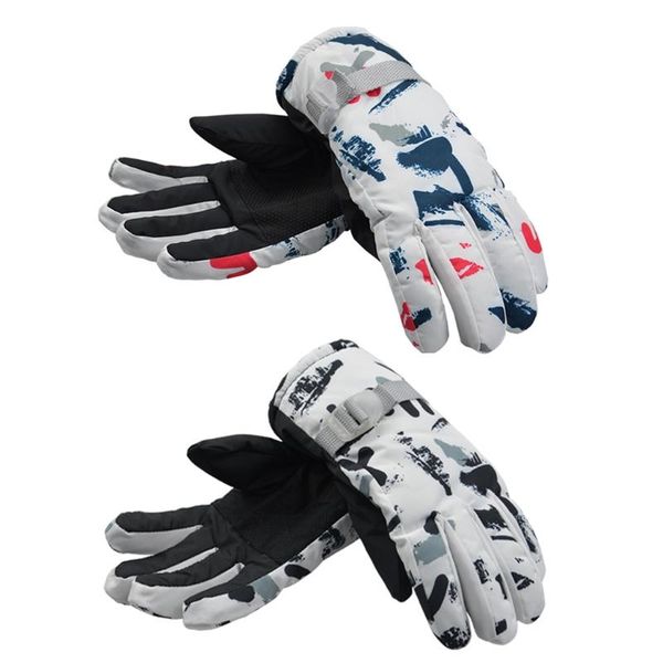 

ski gloves men's and women's outdoor sports riding windproof warm winter thickened