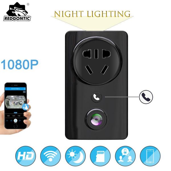 

cameras 1080p hd wifi video security ip camera 180 degree fisheye panoramic usb wall socket charger adapter surveillance baby cam