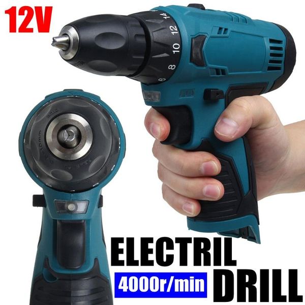 

professiona electric drills 12v 90nm 2 speed mini drill screwdriver with led light cordless for bosch battery diy power tool