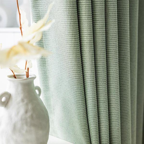 

curtain & drapes modern blackout curtains for living room bedroom window treatment solid finished plaid