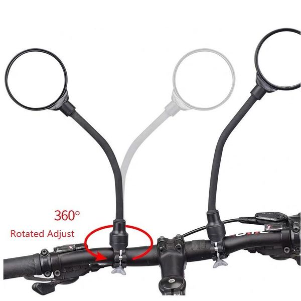 

motorcycle mirrors mirror 360Â° rotated adjust back view not need installation moped side size