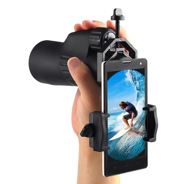 

binocular monocular telescope spotting scopes universal mobile phone camera adapter holder microscope astronomical clip mount telescopes