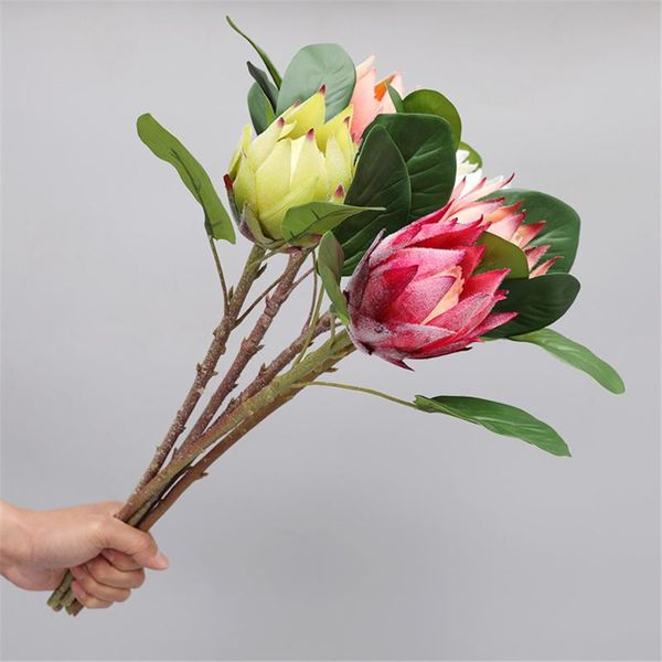 

decorative flowers & wreaths 1 stem 55cm imperial flower silk fake plant artificial home decor wedding party decoration accessories