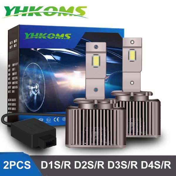 

car headlights yhkoms 1:1 mini size canbus d1s d1r d2s d2r d3s d3r d4s d4r led headlight bulb 70w 9000lm auto lamp 6000k 12v