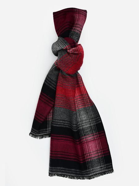 

hats, scarves & gloves sets 2021 autumn winter plaid tassel line women's scarf super large cotton printed silk holiday sunscreen long s, Blue;gray