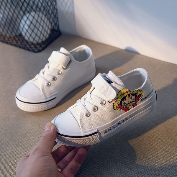 

low-help children' shoes boys canvas shoes 2021 new girl wild white shoes 3-12 years old casual tide, Black;grey