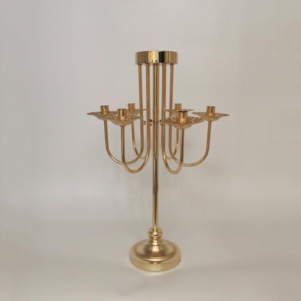 

candle holders imuwen 10pcs metal holder 6 head candlestick flower vase wedding table centerpiece candelabra road lead party decor im858